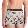 thumbnail image 3 of Goofa Various Chicken Printed Men's Boxer Briefs Underwear, Moisture-Wicking Underwear, Trunk,Soft and Breathable Cotton Underwear-XX-Large, 3 of 9