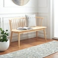 thumbnail image 2 of Safavieh Blanchard Classic Bench No Spindle Rubberwood Classic Indoor Bench, Natural, 2 of 11