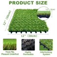 thumbnail image 2 of Qingbei Rina Artificial Grass Turf Tiles Interlocking for Patio Balcony,12"x12" Artificial Turf Grass Outdoor Rug for Dogs Potty Pet Square, 2 of 7