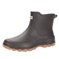 thumbnail image 2 of Women’s Mid Calf Waterproof Rubber Rain Boots, Non-Slip Pull On Slip Resistant Footwear for Outdoor Gardening, Rainy Day Daily Wear Gray 10, 2 of 7