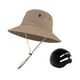 thumbnail image 2 of Sombrero de pescador con ancha ajustable y portátil, con carcasa rígida interior para golf, jardinería, trabajo al libre, playa y equitación. Caqui, 2 of 9