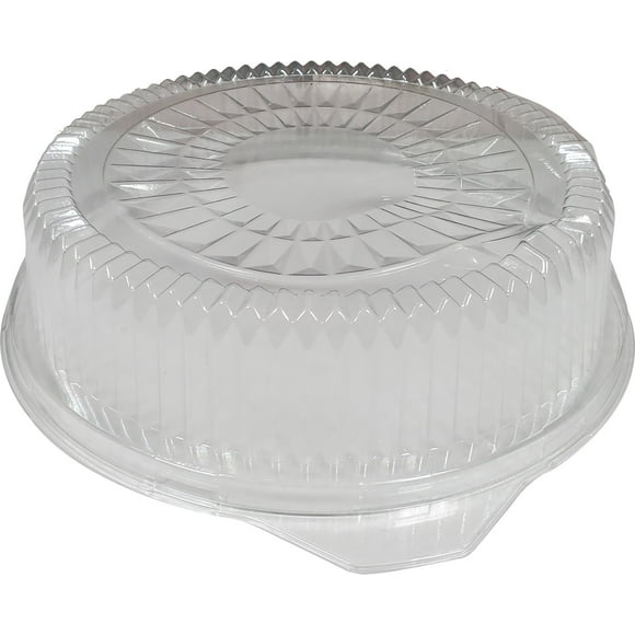 Rhino-Foil - 16" Clear Plastic Lid for Round Catering Tray - Pack of 50 - Crystal-Clear, Durable, Versatile (50ct