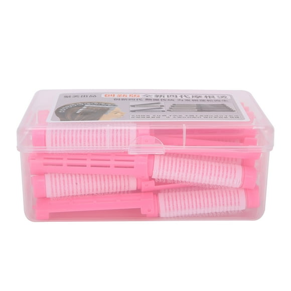 20 varillas para permanente de cabello, esponjosas, rizadores de cabello, kit de herramientas de peluquería, rosa