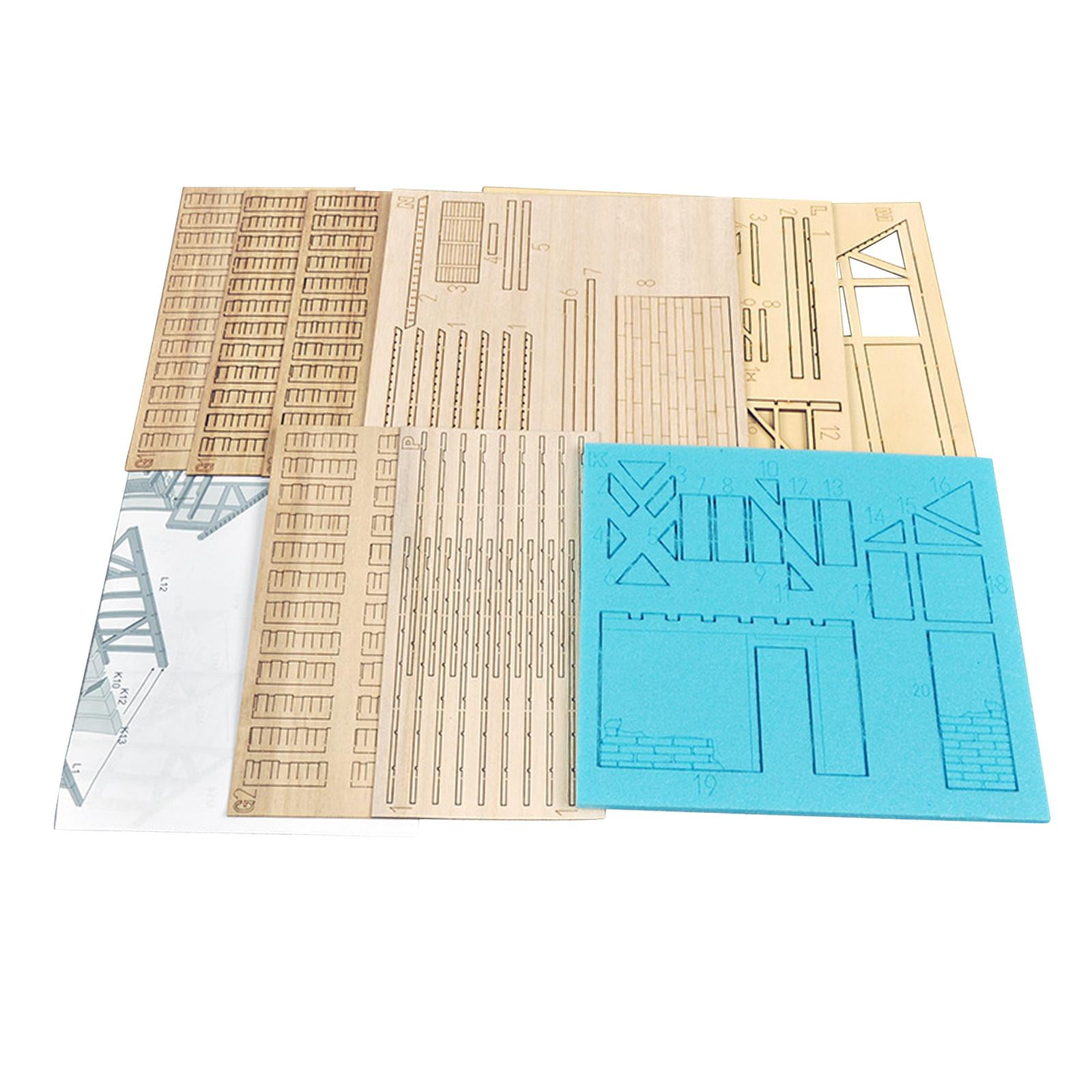 135 Handmade European Style Architecture Unpainted DIY Unfinished