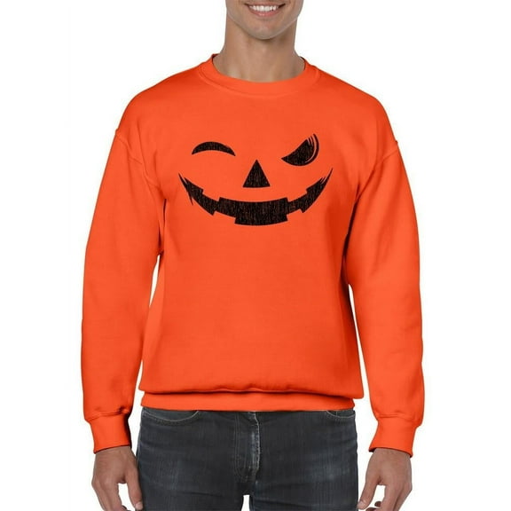 Evil Smile Halloween Graphic - Men's Sweatshirt