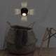 thumbnail image 3 of Aplique de pared moderno mate para interiores, con enchufe LED, cableado, resistente al agua. 6000k blanco, 3 of 9