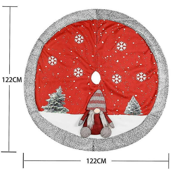 Christmas Tree Skirt Burlap Tree Skirt Gift Christmas Tree Apron Christmas Tree Bottom Decoration Supplies