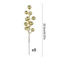 thumbnail image 3 of Honmine Artificial Red Berry Stems, Christmas Flower Arrangement Decor, Realistic Greenery Sprigs for Vase Display, Table Centerpiece, 3 of 6