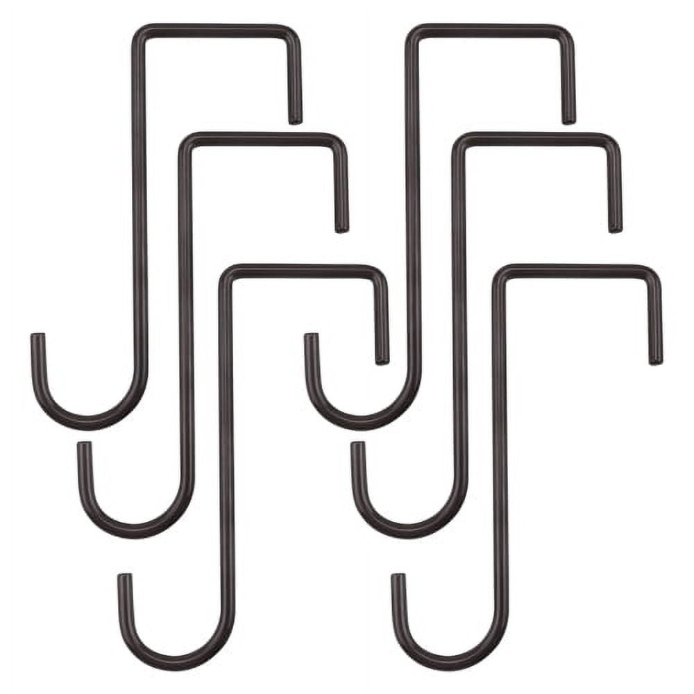 Cheers.US 6Pcs/Set Vinyl Fence Hooks, Patio Hangers Coated Steel Fence Hangers for Hanging Plants, Planters, Bird Feeders, Lights, Pool Tools