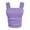 Purple, variant on Yuyuzo Square Neck Tank Tops for Women Sleeveless Shirts Ruched Hem Going out Tops Slim Fitted Basic Tees