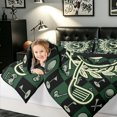 thumbnail image 4 of meiyoeat Golf Letter S Twin Comforter Sets for Men Women, Sports Monogram Bedding Set, Black Reversible, 2-Piece, 1 Comforter and 1 Pillowcase, 4 of 6