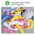 thumbnail image 5 of SPRING PARK 100pcs Disposable Waterproof Hair Cap Reusable Shower Cap Hat Bath Cap Clear Plastic, 5 of 8