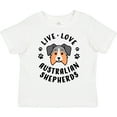 thumbnail image 3 of Inktastic Live Love Australian Shepherds Boys or Girls Toddler T-Shirt, 3 of 5