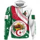thumbnail image 2 of Sudadera con capucha y cremallera con el emblema nacional argelino y la bandera de Argelia para hombre, ropa informal deportiva para niños, 2 of 5