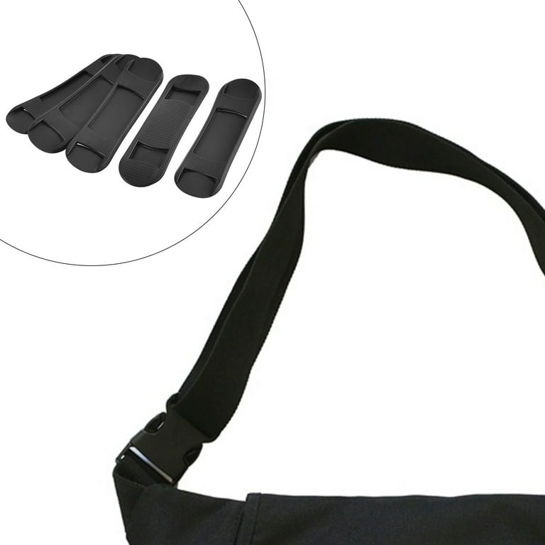 Uxcell Backpack Plastic Anti-slip Replacement Shoulder Bag Strap Pads Black  5 Pack 