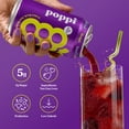 thumbnail image 4 of poppi Grape Prebiotic Soda Cold, 12 fl oz Can, Single Can, 4 of 5