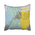 thumbnail image 1 of RYLABLUE Beige Eco Water Splash Modern Concept Expressive Geo Abstract Post Shapes Brushes Pillowcase Cover 18x18 inch, 1 of 1
