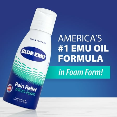 Blue-Emu Pain Relief Micro-Foam, OTC Muscle & Joint Pain Relief, 3.5 oz