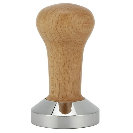 

Coffee Tamper Durable Coffee Powder Press For Home Wood Color 53mm Flat Base