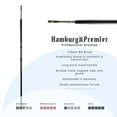 thumbnail image 2 of Creative Mark Hamburg Premiere Professional Oil Painting Brushes - Filbert #4 Oil Paint Brush - Handmade in Germany, Natural & Synthetic Hair Blend, Long Triple-Lacquered Birch Handle, 2 of 7