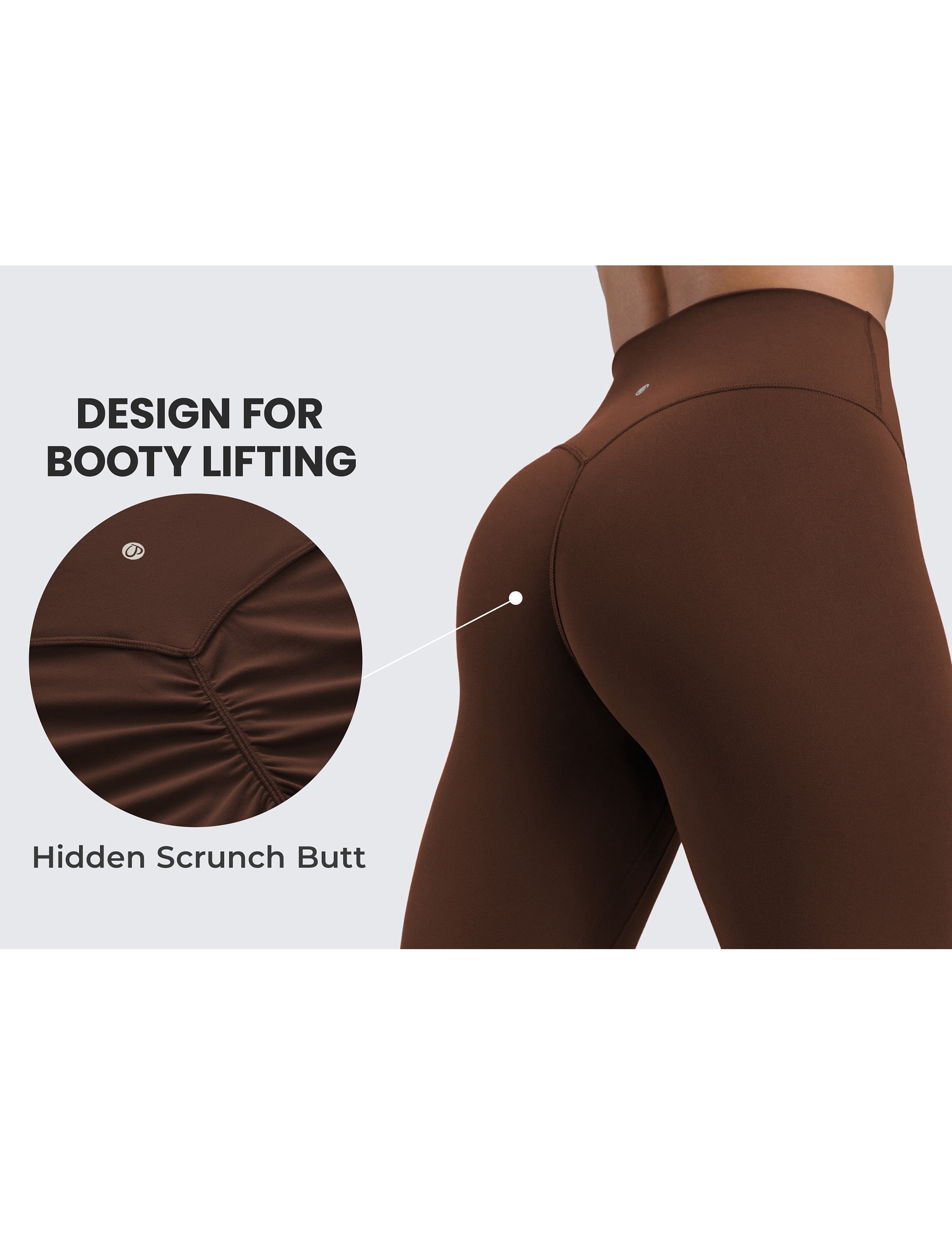 CRZ YOGA Secretsculpt Butterlift Leggings 25 Inches High Waisted No Front Seam Yoga Pants