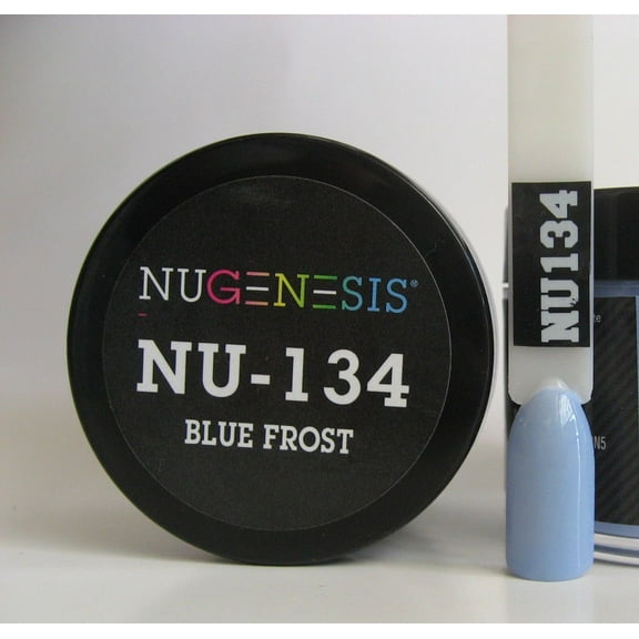 NUGENESIS Nail Color Dip Dipping Powder 1oz/jar - NU134 Ble Frost