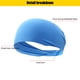 thumbnail image 2 of Banda De Pelo De Mujer Fitness Running Diadema elástica Moda Transpirable Deportes Hair Band Turbante, 2 of 4