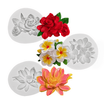 3 Pcs Floral Silicone Mold Set, Flower-Shaped Molds, Ideal for Handmade Soap Making, DIY Decorations