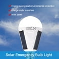 thumbnail image 6 of Solar Powered Shed LED Light Bulb, Portable Waterproof Control Lamp with Solar Panel, Indoor Outdoor Hiking Camping Emergency Lamp[12w], 6 of 9