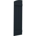 thumbnail image 3 of Ekena Millwork 14"W x 73"H Americraft Four Board (2 Batten) Exterior Real Wood Joined Board-n-Batten Shutters w/ Elliptical Top (Per Pair), Starless Night Blue, 3 of 10