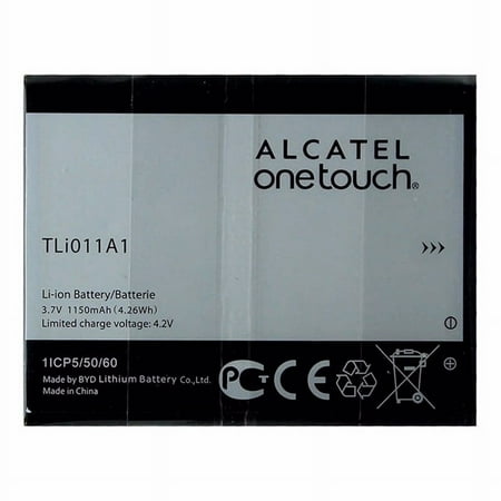 Original Alcatel Battery TLi011A1 For Alcatel OneTouch A463 Pixi Glitz Tracfone 1150mAh - 100% OEM - Brand NEW in Non-Retail Packaging