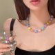 thumbnail image 5 of Collar de cuentas con cuentas de amor de color dopamina, accesorio de especias frescas y dulces, 3 uds., 5 of 5
