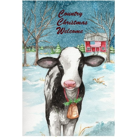 Country Christmas Cow