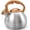 Premium Silver, variant on Tea Kettle for Stove Top, 3.1QT/3L Whistling Tea Kettles for Boiling Water Coffee or Milk, Stainless Steel kettle Pot with Wood Parttern Handle for Home and Kitchen
