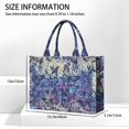 thumbnail image 3 of Large Capacity Tote Bag,Blue Purple Butterfly Pattern Handbag Fashion Luxury Tote Bag,15.7"x13"x 5.1" Inches,Laptop Compatible, 3 of 6