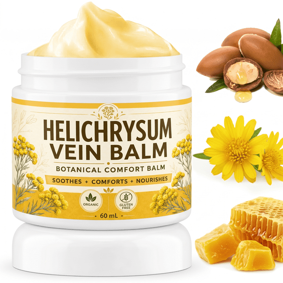 Helichrysum Balm, Deeply Hydrating & Calming Ointment for Dry, Sensitive Skin - Non-Greasy Nourishing Daily Body Butter