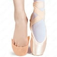 thumbnail image 1 of 2 Pair Silicone Gel Dance Point Pads For Ballet Dancing Foot Tip Protector With Air Hole Breathable Sole Shock Absorbing Inserts, 1 of 6