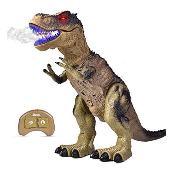Tradeopia Télécommande R/C Dinosaure Infrarouge - Jouet Interactif Réaliste pour Enfants avec Sons et Mouvements