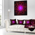 thumbnail image 3 of Designart 16" x 16" Red Polyester Throw Pillow, 3 of 5