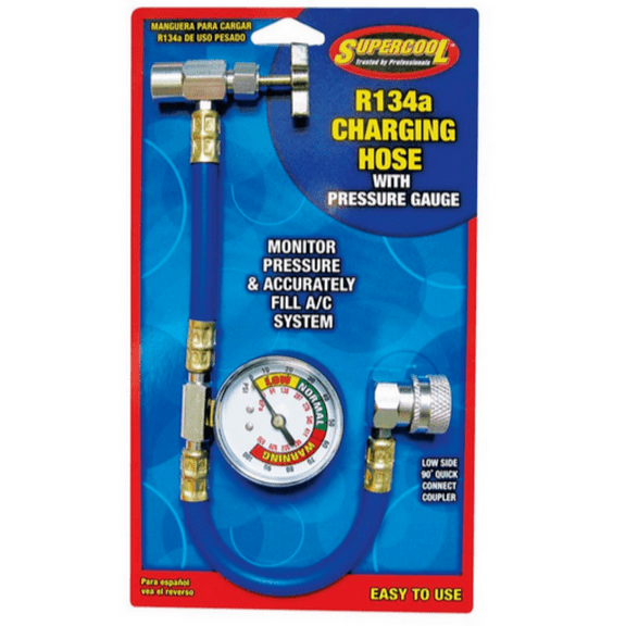 TSI Supercool 41275 R-134a Charging Hose with Pressure Gauge