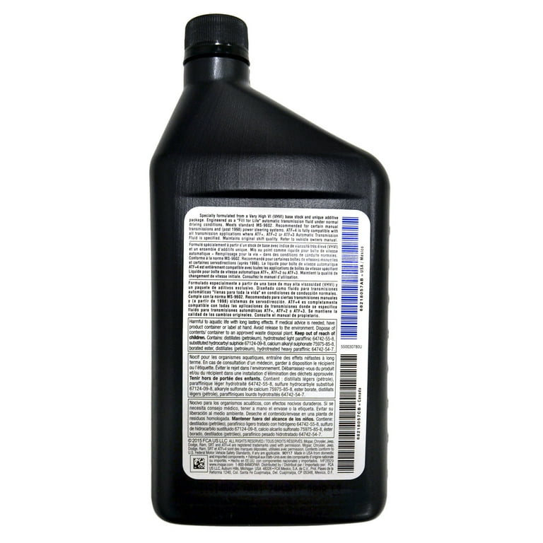 MOPAR ATF＋4 PSF＋4 オートマチック トランスミッション オイル Amazon.com: ATF-4 automatic transmission fluid : Automotive