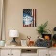 thumbnail image 6 of Christian Cross Wall Art American Flag Cross Pictures Wall Decor Patriotic Inspirational Canvas Painting Print Catholic Religious Decor Artworks for Office Bathroom Bedroom Living Room Church 16"x20", 6 of 7