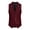 54#Red, variant on Vintage Tweed Waistcoat for Men with Chain Detail Retro Lapel Vest Formal Suit Gilet Business Casual Sleeveless Jacket Light Gray L