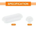 thumbnail image 3 of 4Set Toilet Seat Buffer, Anti-Slip Plastic Toilet Seat Bumper Kit, Universal Buffer Toilet Lid Rubber Bumpers for Home Hotel, White, 3 of 7