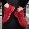 thumbnail image 5 of GLYGML Striped Knit Sneakers Lightweight Breathable Athletic Shoes with Non-Slip Sole for Running and Daily Wear, 5 of 5