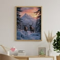 thumbnail image 6 of Diamond Art Kits for Adults - Elk Snowy Mountain Sunset Scene 5d Diamond Painting for Adults, Diamond Art for Adults Beginners, Frameless Diamond Painting Kits for Adults for Home Wall Decor, 6 of 7