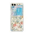 thumbnail image 3 of Allytechgroup Flower Series Slim Phone Case for Samsung Galaxy Z Flip 4, Soft TPU Back Cover with Hand Wrist Stylish Shockproof Bumper Case for Galaxy Z Flip4, T21, 3 of 7