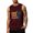 Wine, variant on Mens Beach Tank Tops Hawaii Letter Graphic Summer Cut Off Sleeveless Shirts Muscle Workout Tank Top
