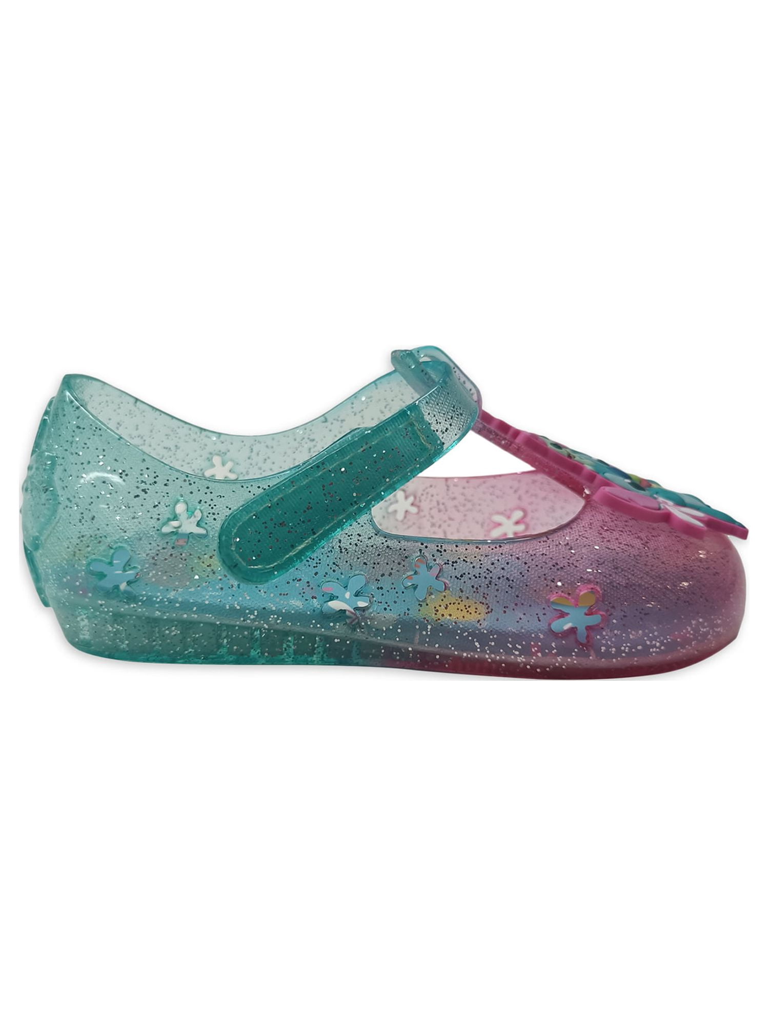 Disney Lilo & Stitch Toddler Girls Tropical Casual Jelly Shoe, Sizes 7-12
