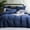Navy Blue, variant on Luxuriously Soft, Zippered Flannel Comforter Cover,Velvet Duvet Cover Set,King